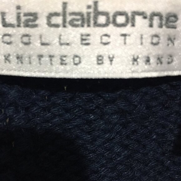 VINTAGE LIZ CLAIBORNE COLLECTION KNITTED BY HAND SWEATERS SIZE M - Picture 10 of 10